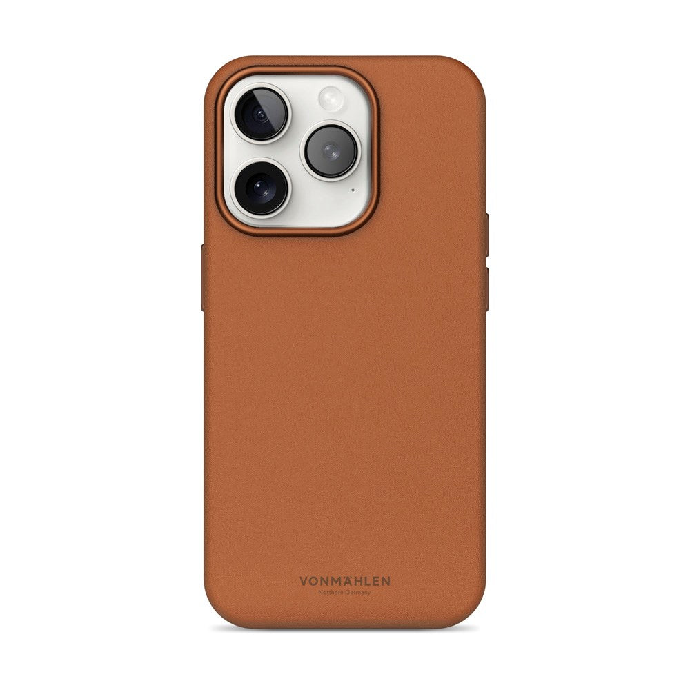 Vonmählen iPhone 16 Pro Like Leather Skal - MagSafe Kompatibel - Brown