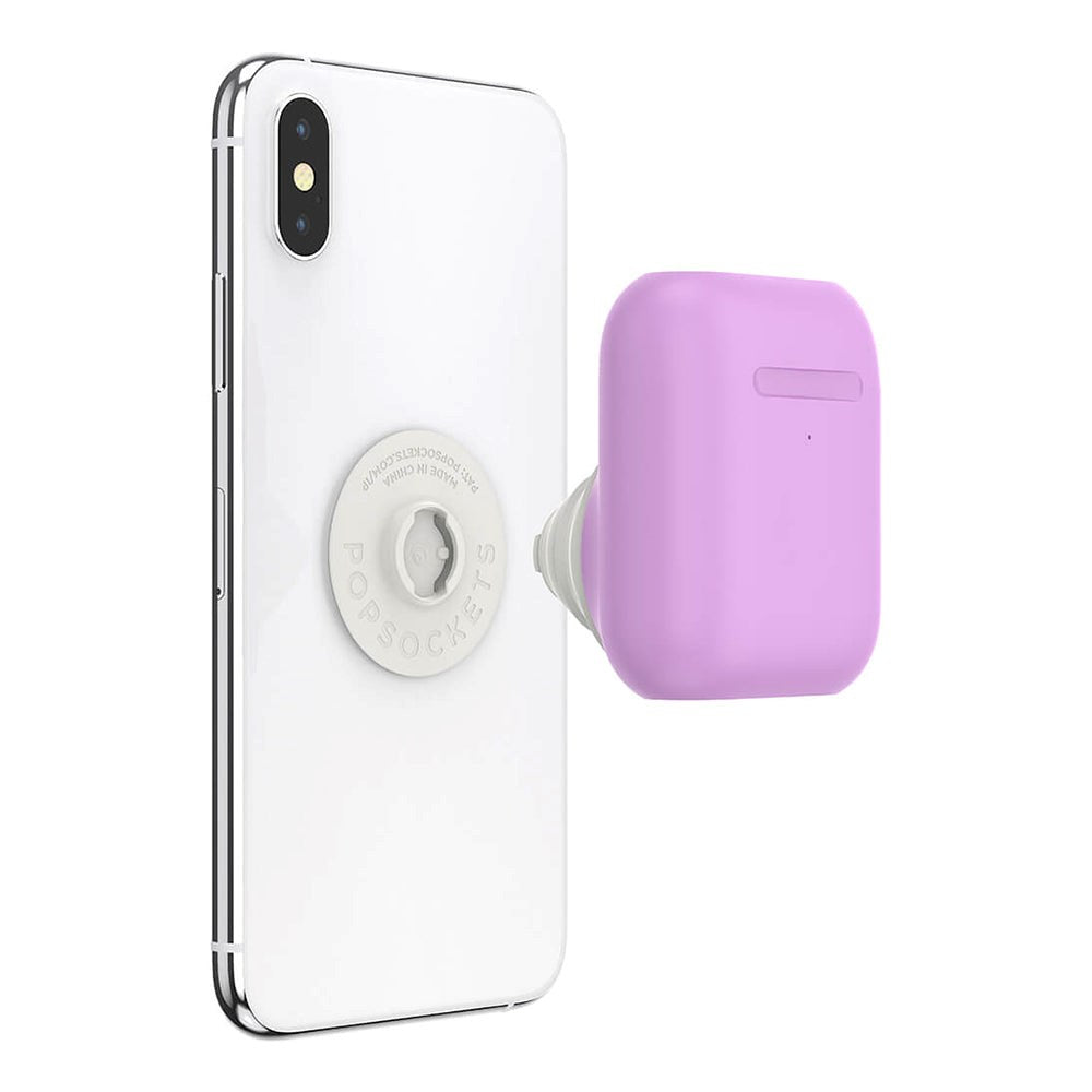 PopSockets AirPods (1st och 2nd Gen.) Holder Iris Purple Avtagbart grepp med Case - Purple