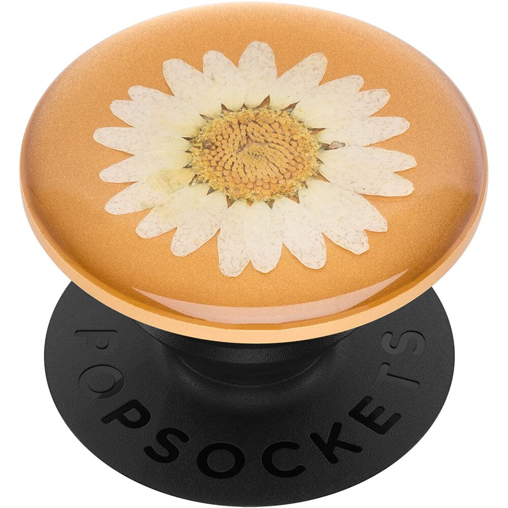 PopSockets pressade White Daisy Premium Holder and Stand