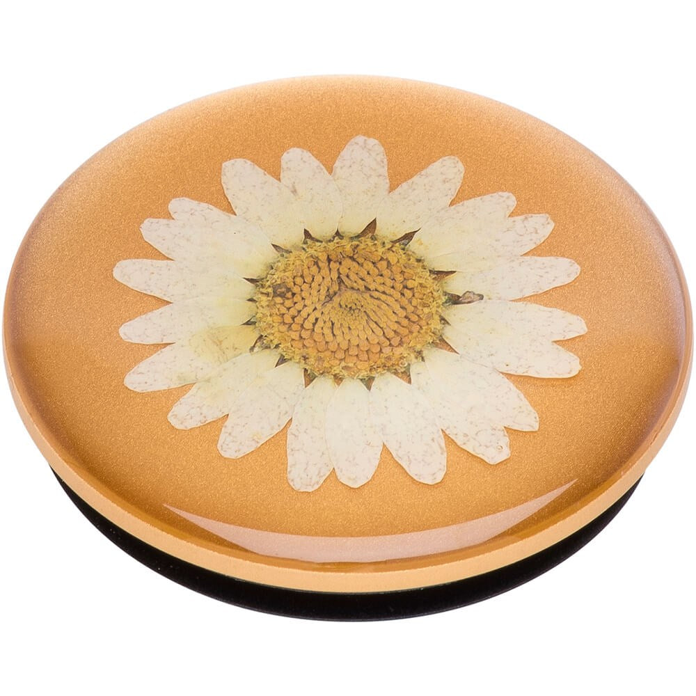 PopSockets pressade White Daisy Premium Holder and Stand