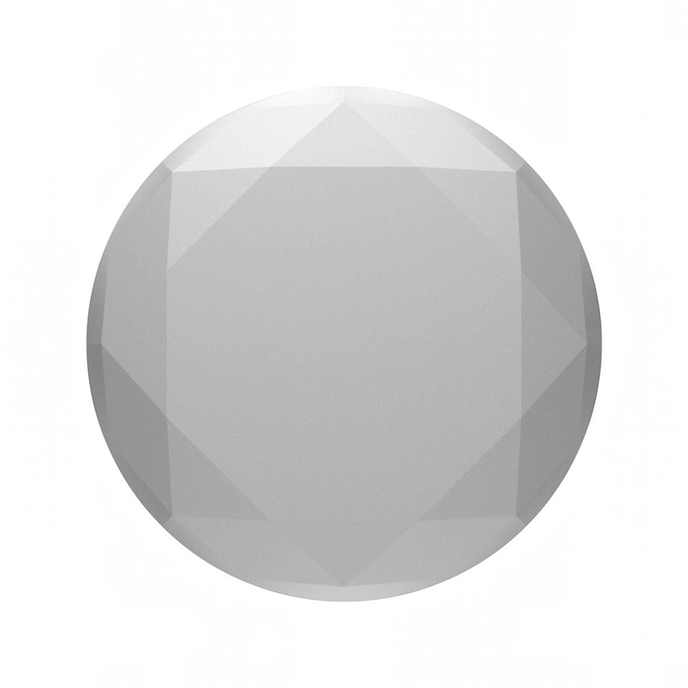 PopSockets PopGrip Avtagbart Grepp med Stativfunktion - Metallic Diamond Silver