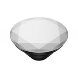 PopSockets PopGrip Avtagbart Grepp med Stativfunktion - Metallic Diamond Silver
