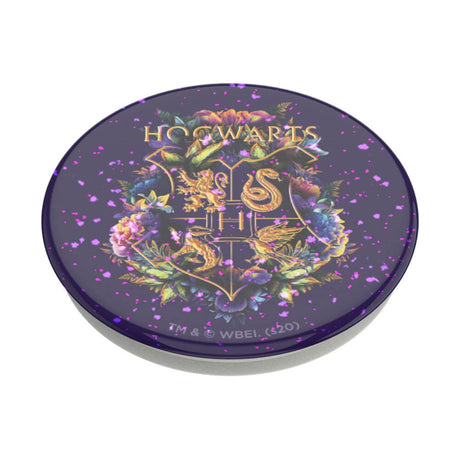 POPSOCKETS PopGrip Avtagbart Grepp med Stativfunktion - Glitter Hogwarts Floral