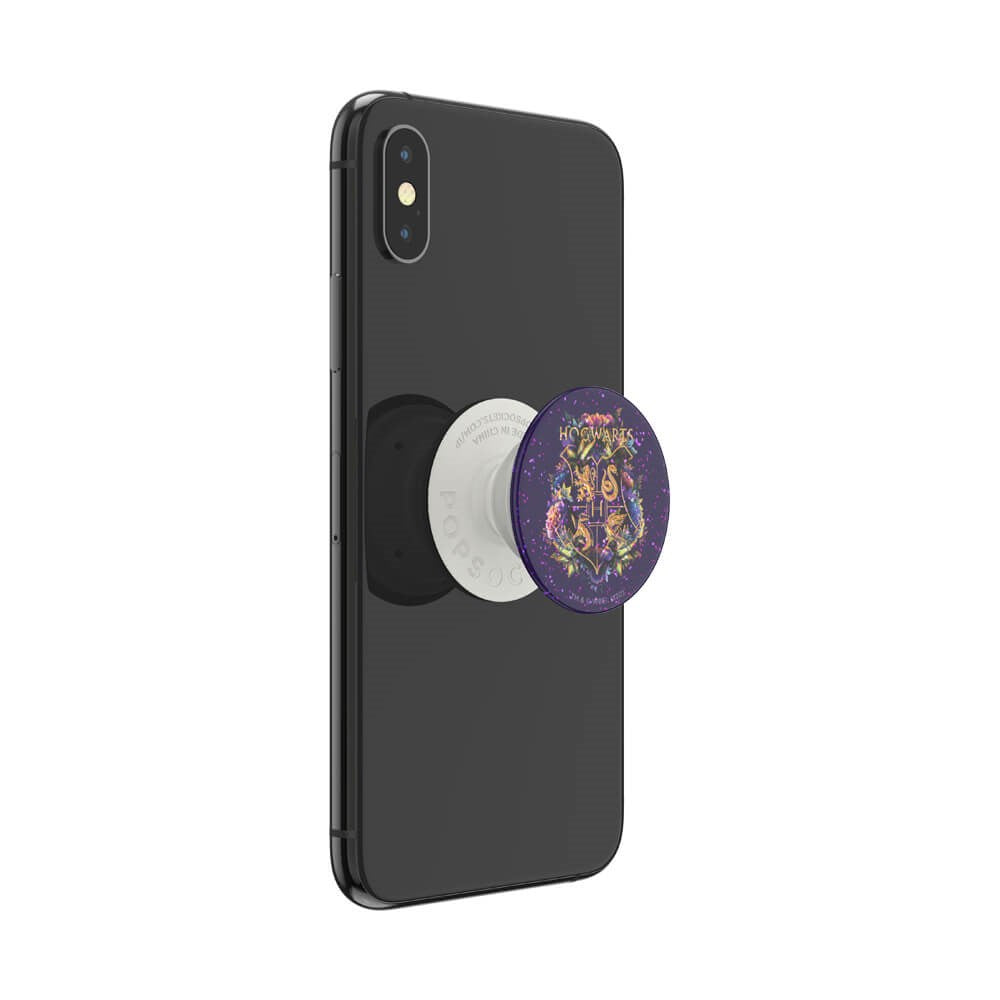 POPSOCKETS PopGrip Avtagbart Grepp med Stativfunktion - Glitter Hogwarts Floral