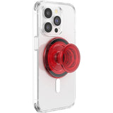 POPSOCKETS PopGrip Danger Red Translucent MagSafe - Stativ och Grepp