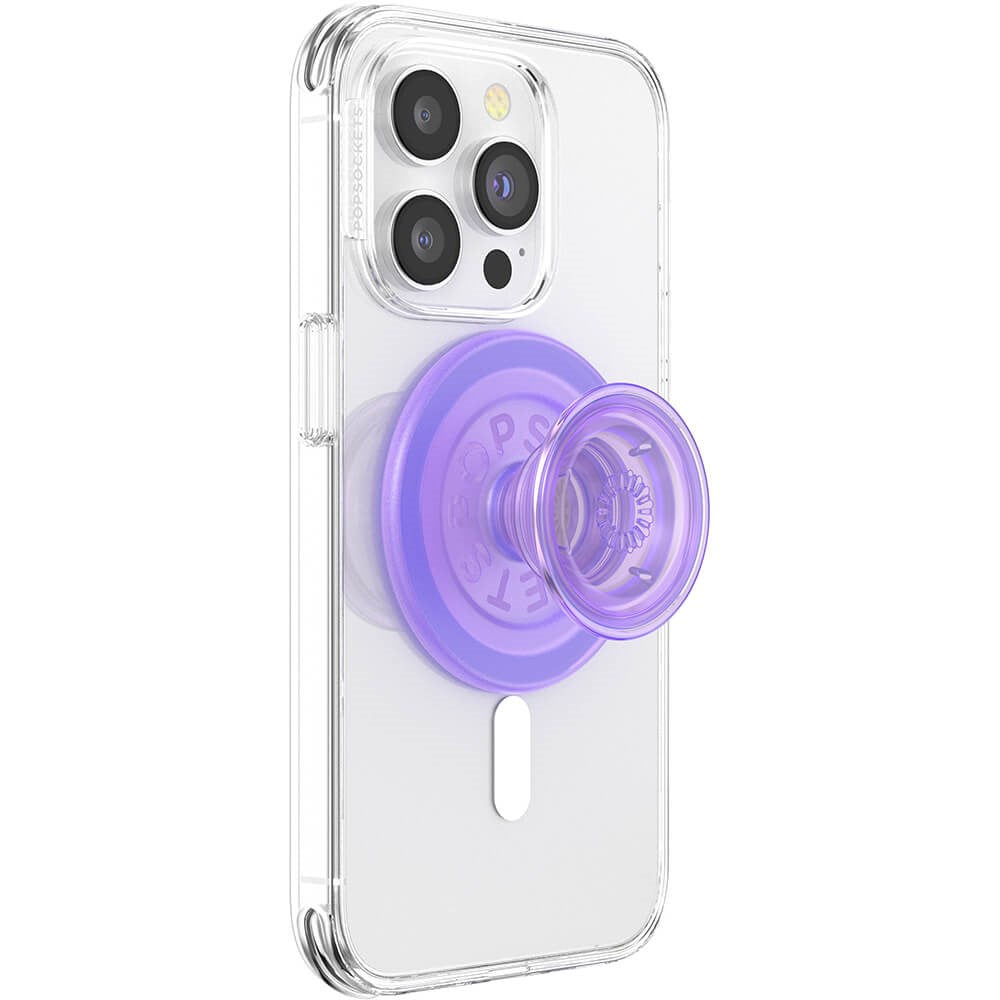 POPSOCKETS PopGrip Lavender Translucent MagSafe - Stativ och Grepp