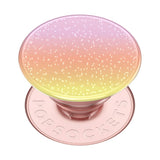 PopSockets PopGrip Avtagbart Grepp med Stativfunktion - Glitter Aura Sunrise
