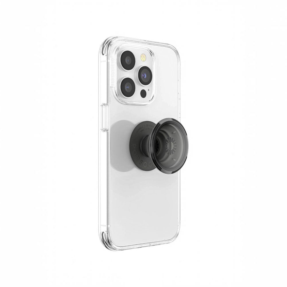 PopSockets PopGrip Avtagbart Grepp med Stativfunktion - Transluscent Black
