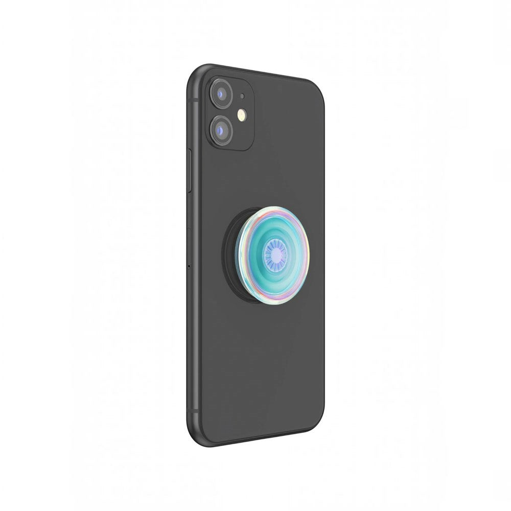 PopSockets PopGrip Avtagbart Grepp med Stativfunktion -  Clear Iridescent