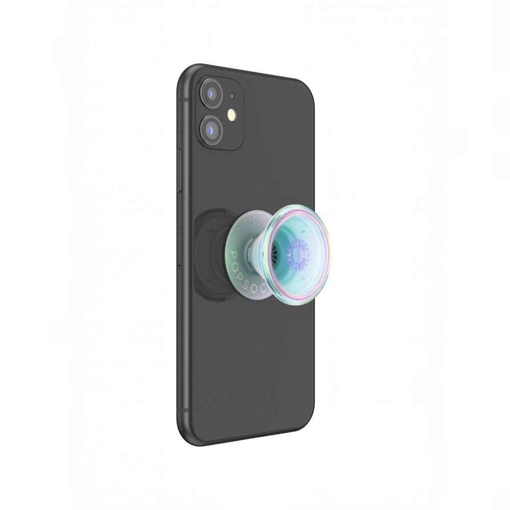 PopSockets PopGrip Avtagbart Grepp med Stativfunktion -  Clear Iridescent