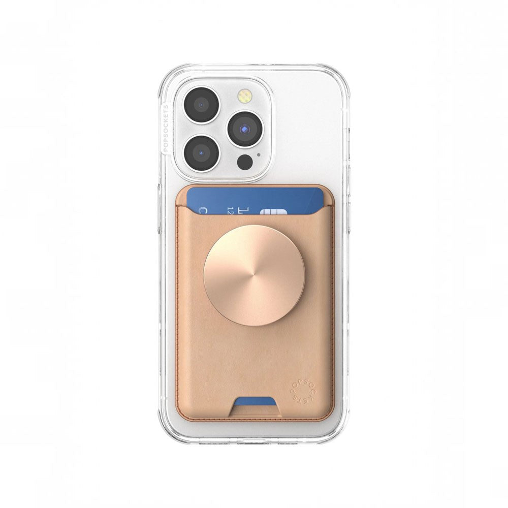 POPSOCKETS PopWallet Korthållare - MagSafe Kompatibel - Guld