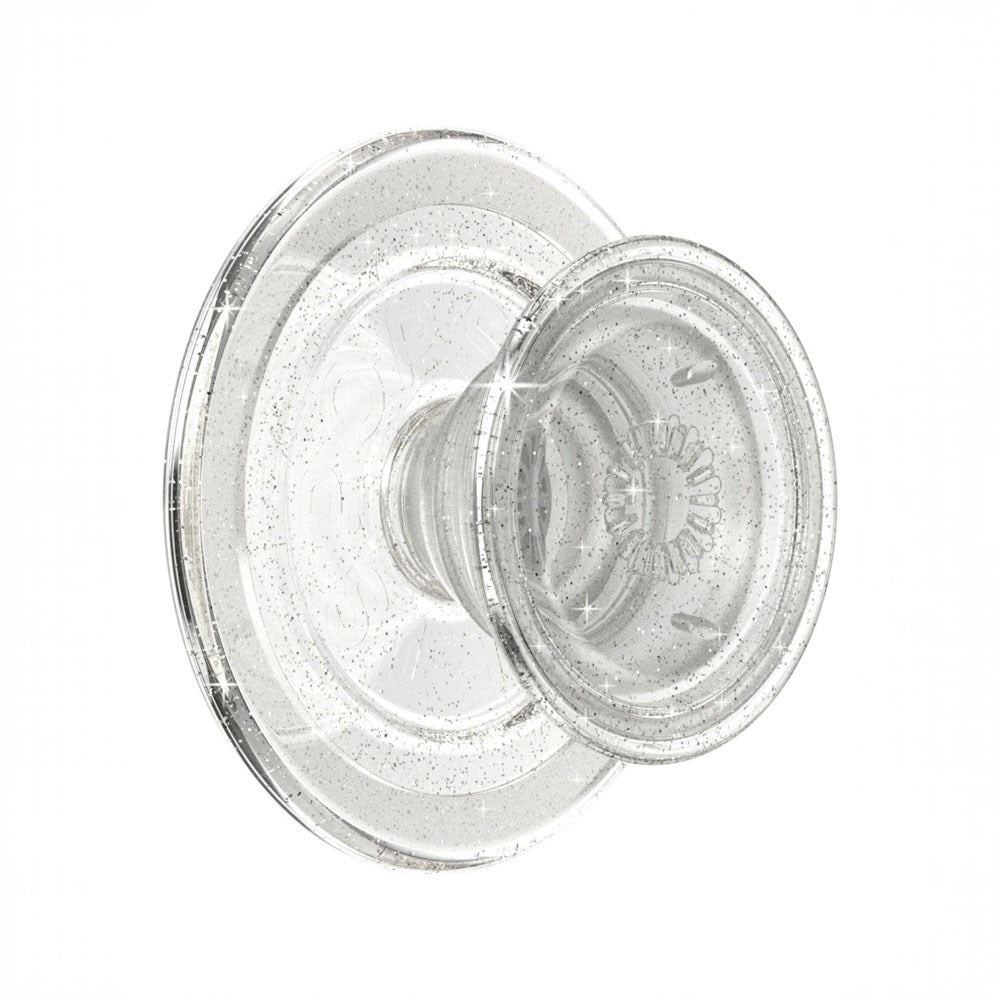 POPSOCKETS PopGrip MagSafe - Stativ och Grepp - Clear Glitter