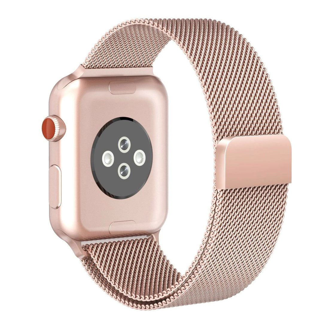 Apple Watch (38/40/SE/41/42mm) Tech-Protect Milanese Rem Rostfritt Stål - Rött Guld