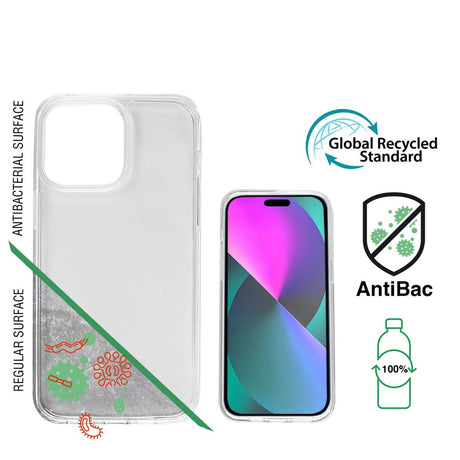 iPhone 14 Pro 4Smarts AntiBac Eco Skal - 100% Återvunnen Plast - Transparent