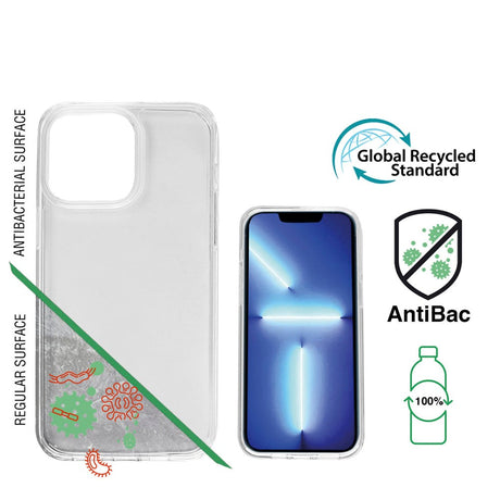 iPhone 14 Plus 4Smarts AntiBac Eco Skal - 100% Återvunnen Plast - Transparent