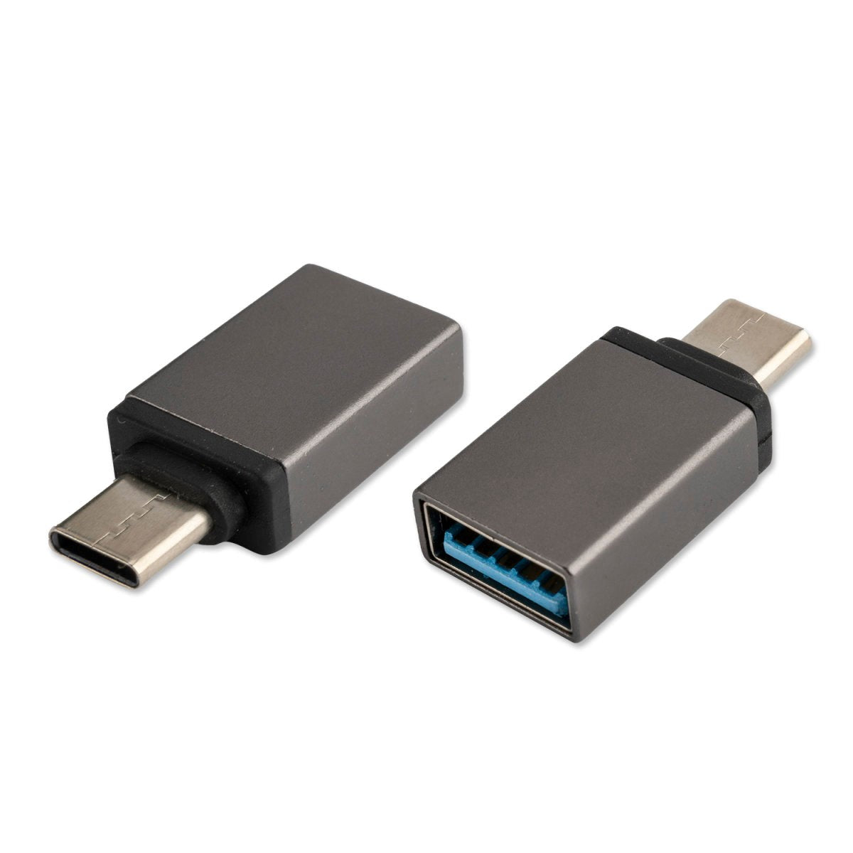 4Smarts USB-C till USB-A-adapter-2 st. - Svart