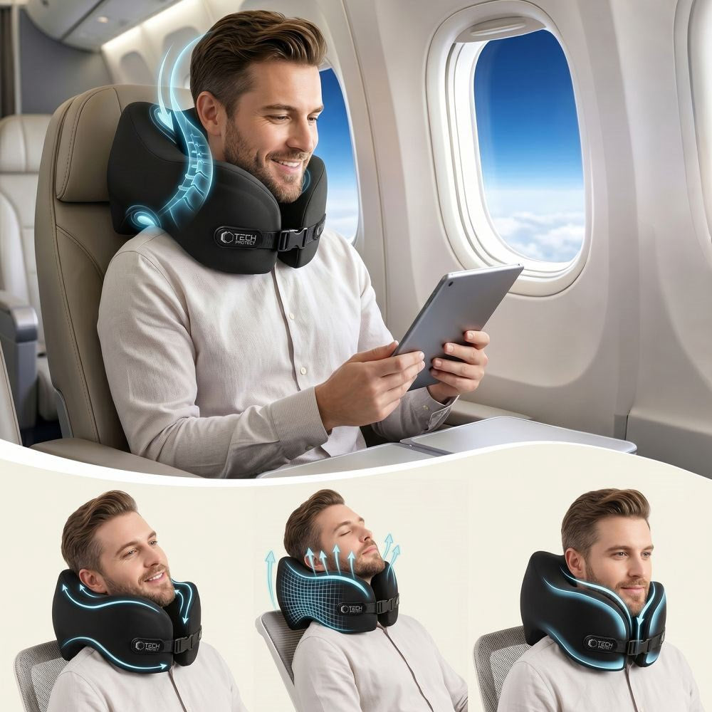 Tech-Protect ComfortRest Rese Nackkudde - Svart