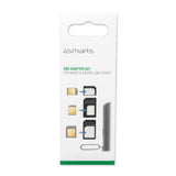 4smarts SIM Adapter Set - 3 st - Svart