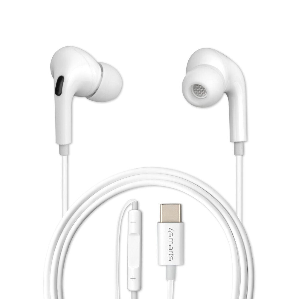 4smarts Melody Digital Basic Hörlurar med USB-C Kabel - Vit
