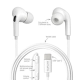 4smarts Melody Digital Basic Hörlurar med USB-C Kabel - Vit