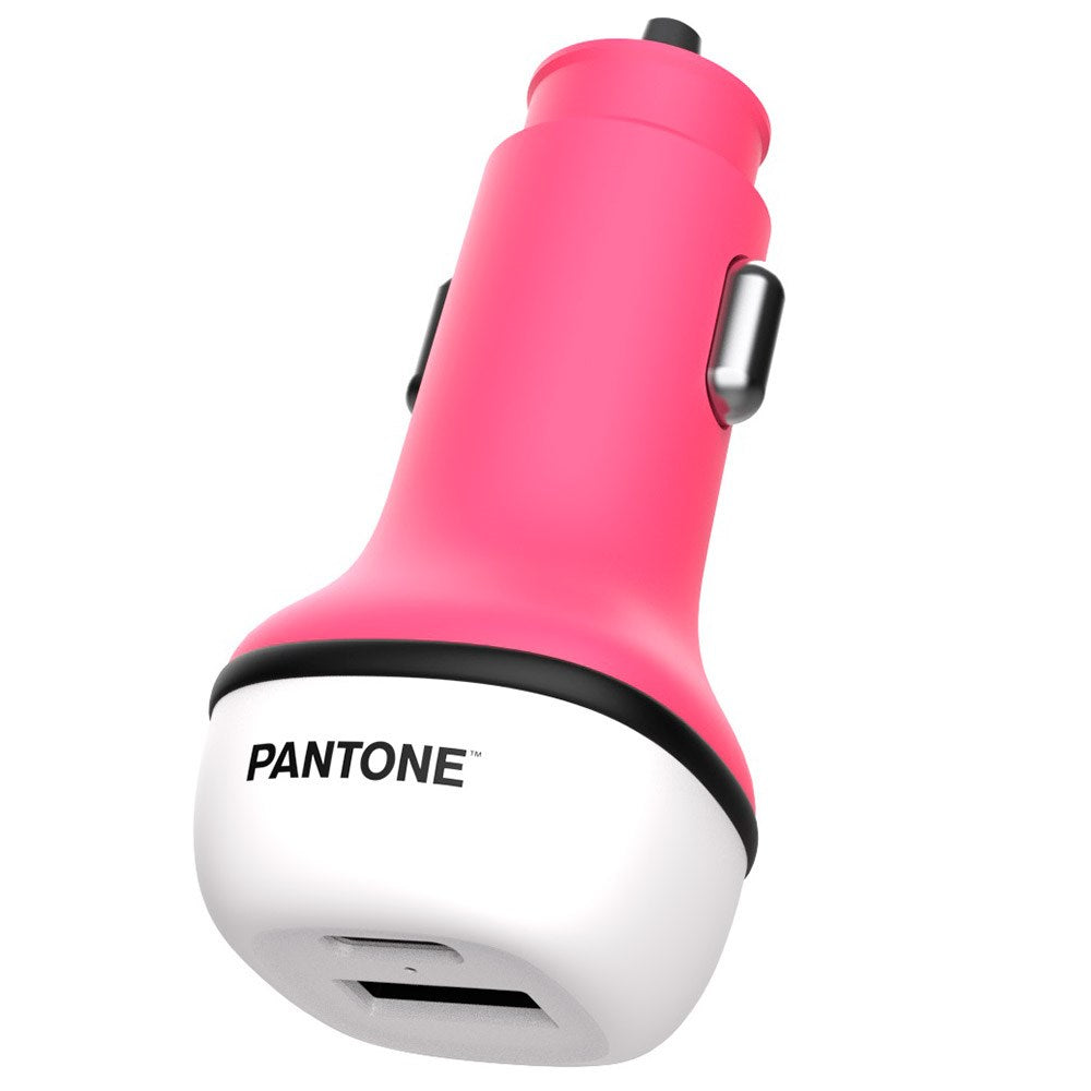 Pantone Billaddare PD 20W med USB-C & USB-A - Pink