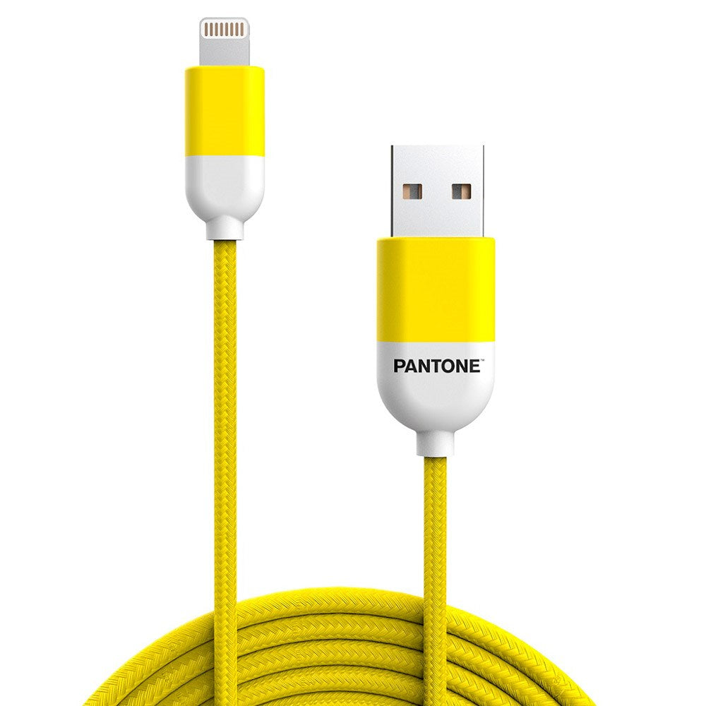 Pantone MFI USB-A till Lightning Kabel 12W - 1,5m - Gul