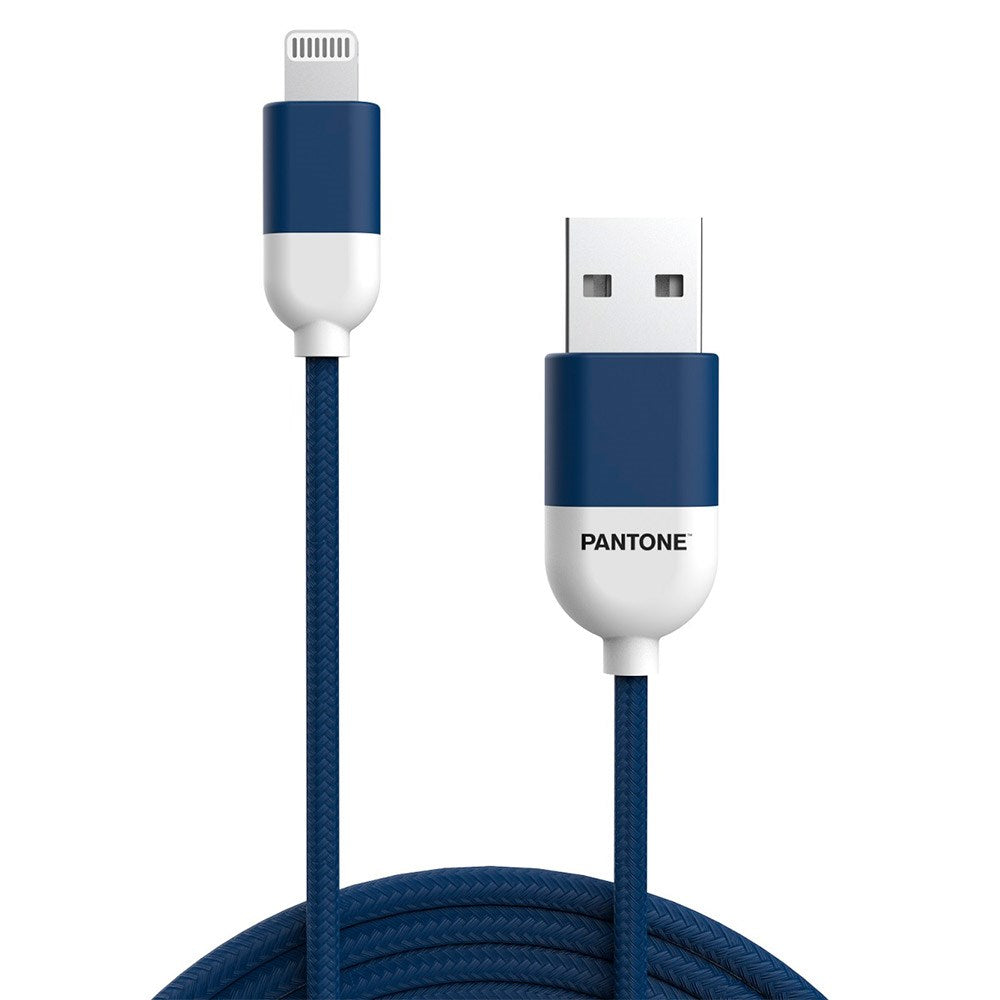 Pantone MFI USB-A till Lightning Kabel 12W - 1,5m - Navy