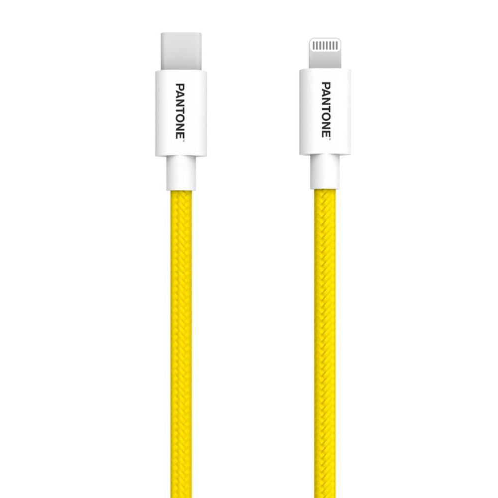 Pantone MFI USB-C till Lightning Kabel 15W - 1,5m - Gul