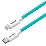 Pantone MFI USB-C till Lightning Kabel 15W - 1,5m - Turkos