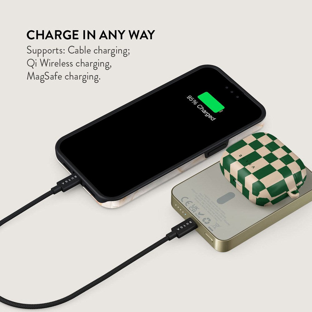 Burga 20W MagSafe Powerbank med Trådlös Laddning och USB-C Port - Ivy League