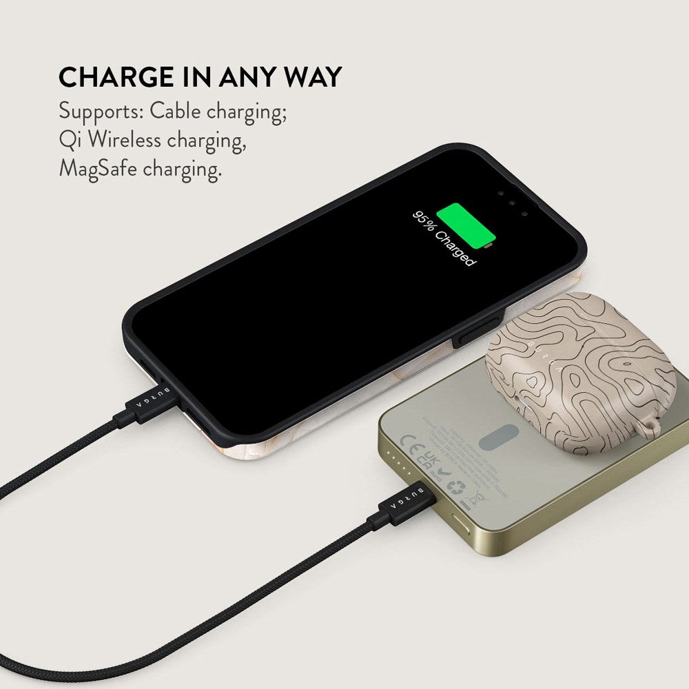 Burga 20W MagSafe Powerbank med Trådlös Laddning och USB-C Port - Wild Terrain