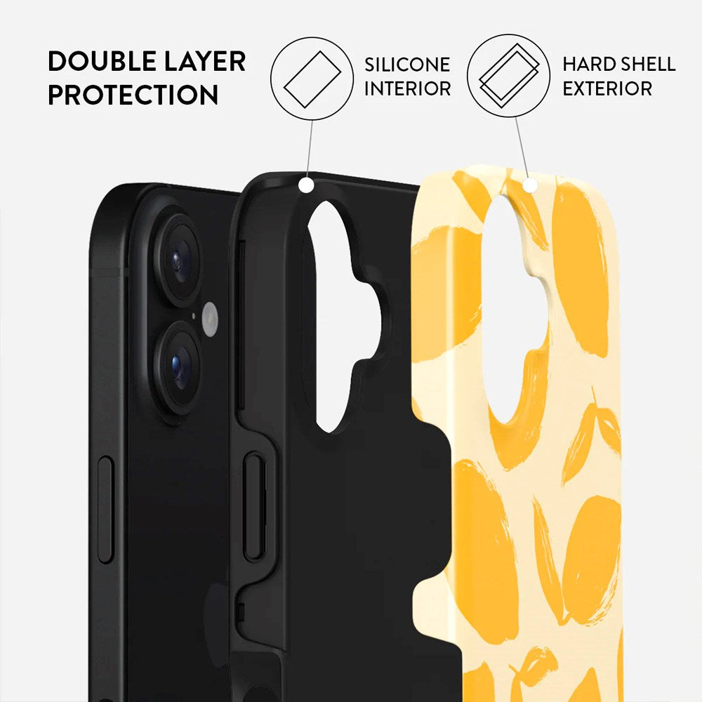 iPhone 16 Plus Burga Tough Fashion Skal - Lemon Tart