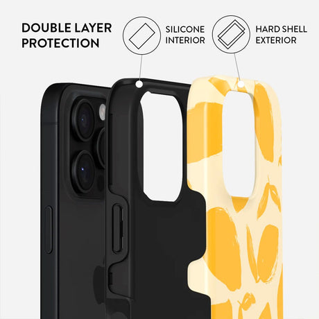 iPhone 16 Pro Max Burga Tough Fashion Skal - Lemon Tart