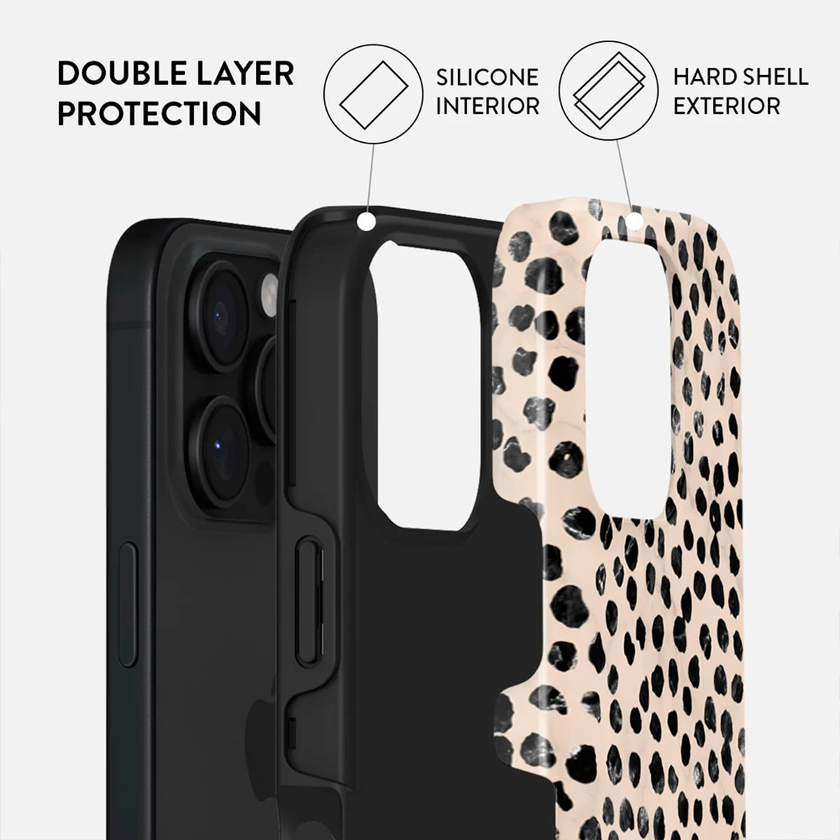 iPhone 16 Pro Burga Tough Fashion Skal - MagSafe Kompatibel - Almond Latte