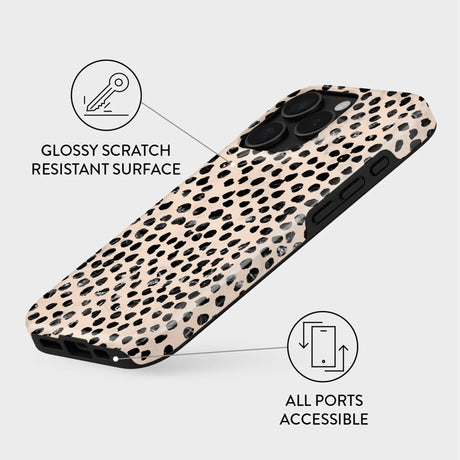 iPhone 16 Pro Burga Tough Fashion Skal - MagSafe Kompatibel - Almond Latte