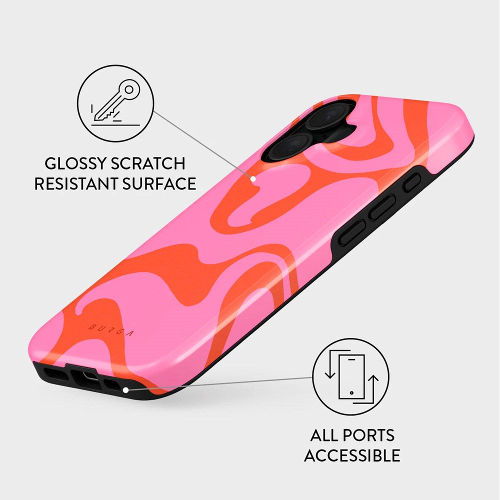 iPhone 16 Burga Tough Fashion Skal - Ride the Wave