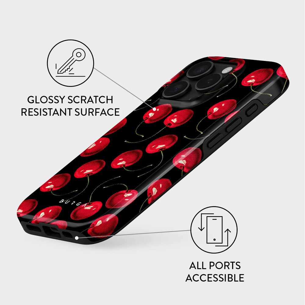 iPhone 16 Pro Burga Tough Fashion Skal - Cherrybomb