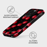 iPhone 16 Pro Burga Tough Fashion Skal - Cherrybomb