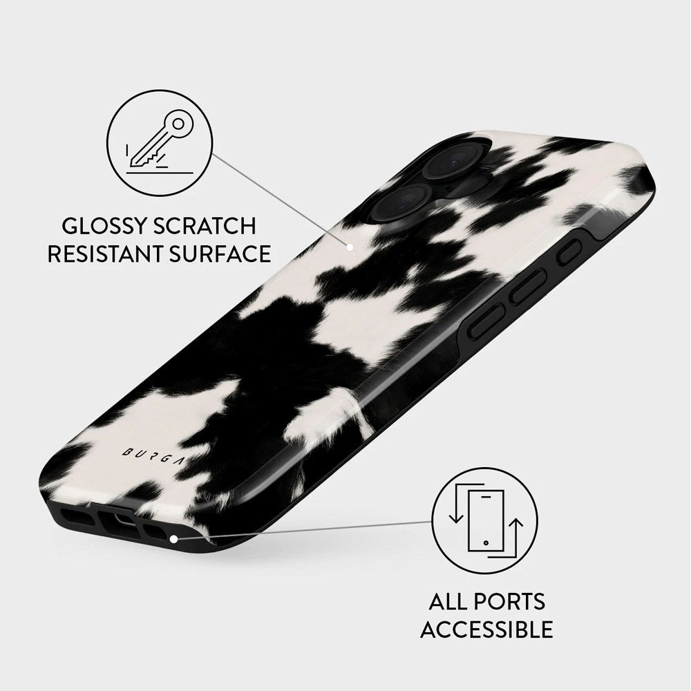 iPhone 16 Burga Tough Fashion Skal - MagSafe Kompatibel - Achromatic