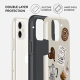 iPhone 11 Burga Tough Fashion Skal - Oat Milk Please