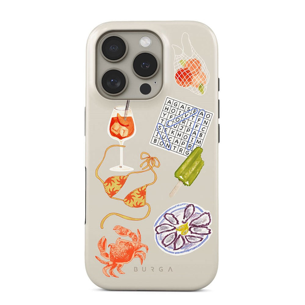 iPhone 16 Pro Burga Tough Fashion Skal - Seaside Muse