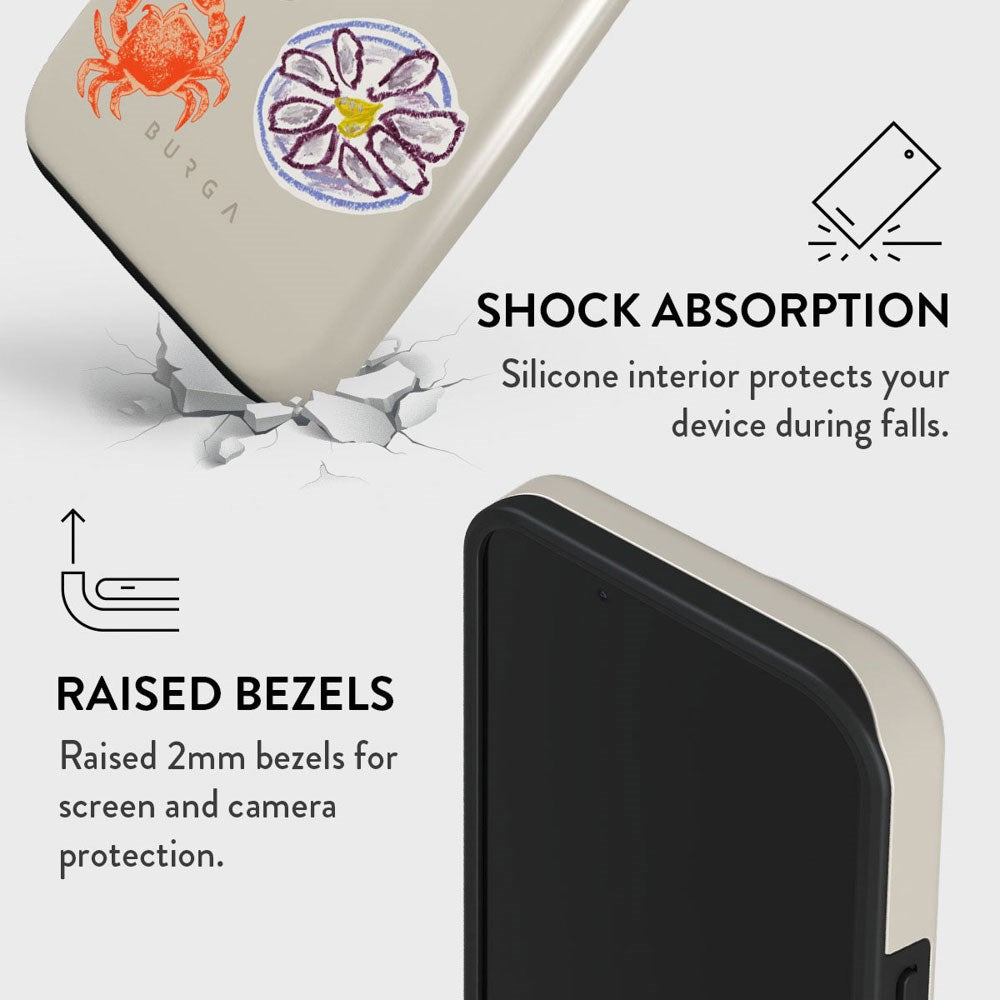 iPhone 14 Burga Tough Fashion Skal - Seaside Muse