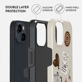 iPhone 15 Burga Tough Fashion Skal - Oat Milk Please