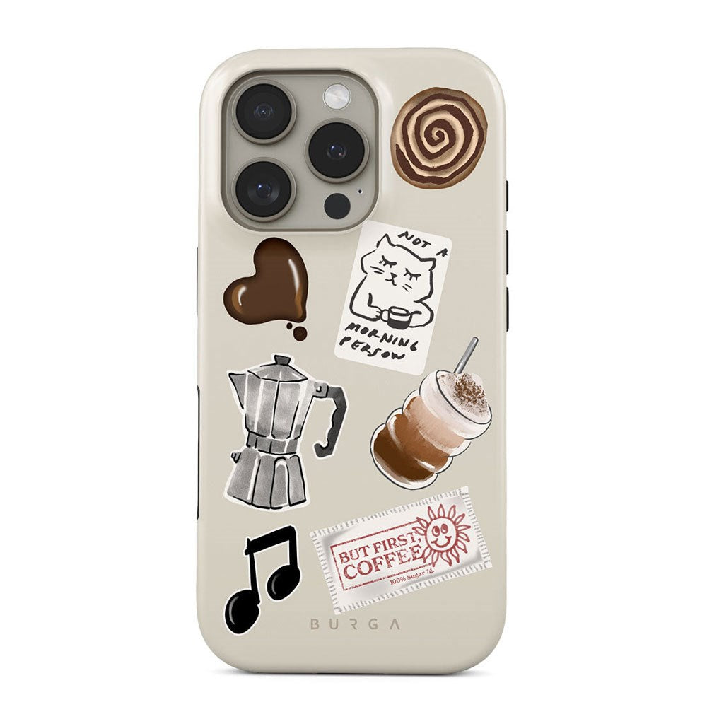 iPhone 16 Pro Burga Tough Fashion Skal - Oat Milk Please