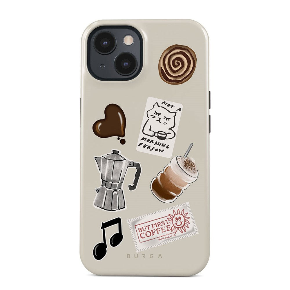 iPhone 15 Burga Tough Fashion Skal - Oat Milk Please