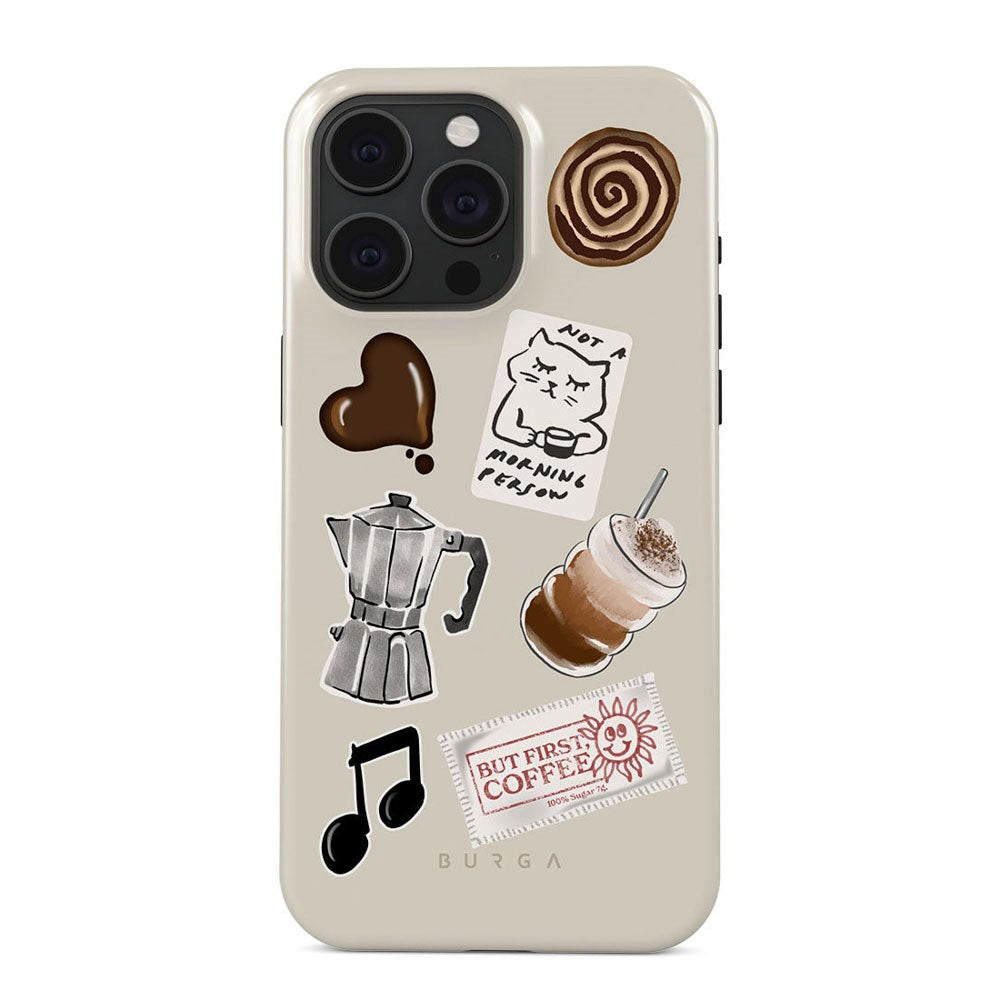 iPhone 15 Pro Burga Tough Fashion Skal - Oat Milk Please