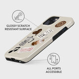 iPhone 14 Burga Tough Fashion Skal - Oat Milk Please