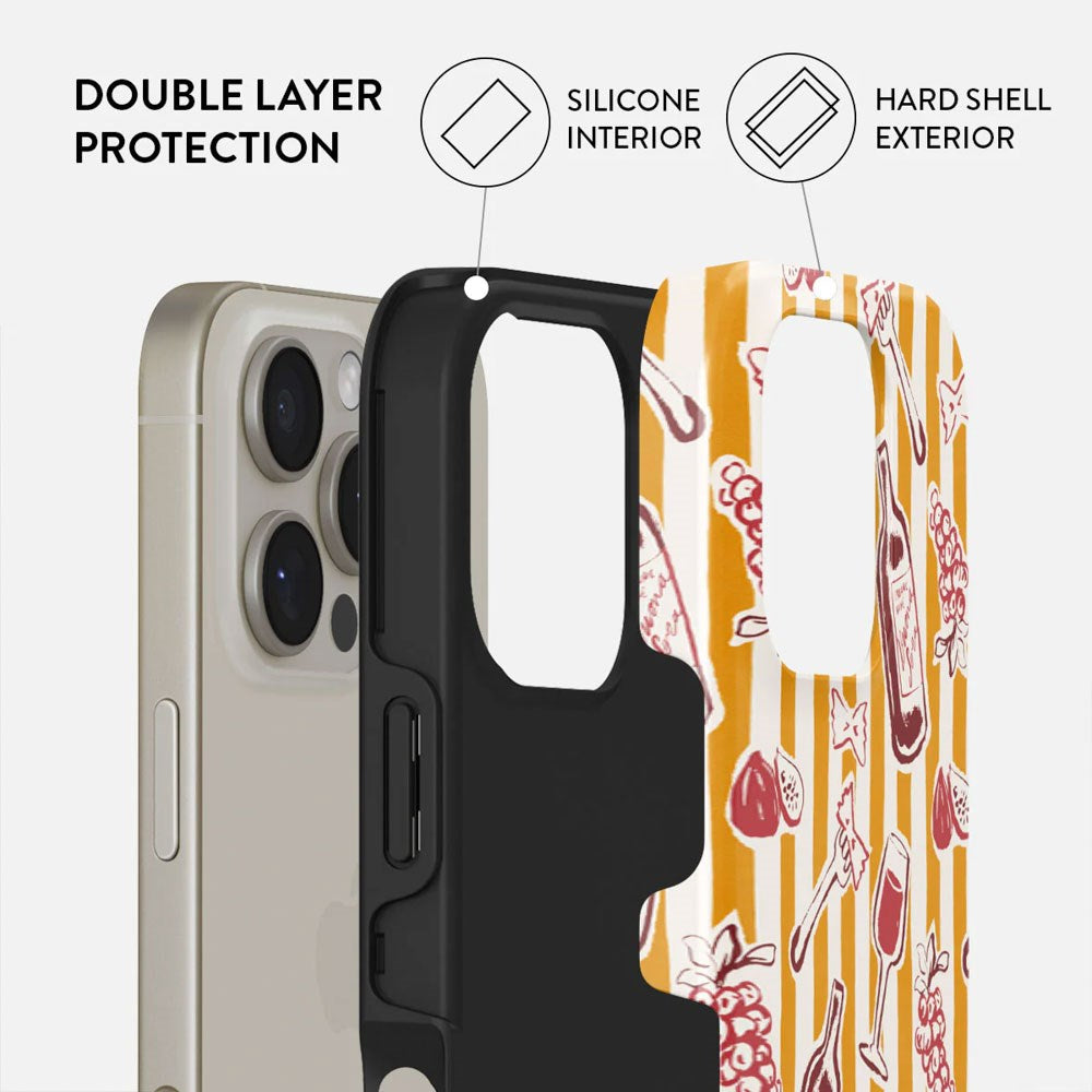 iPhone 16 Pro Burga Tough Fashion Skal - MagSafe Kompatibel - Buona Sera