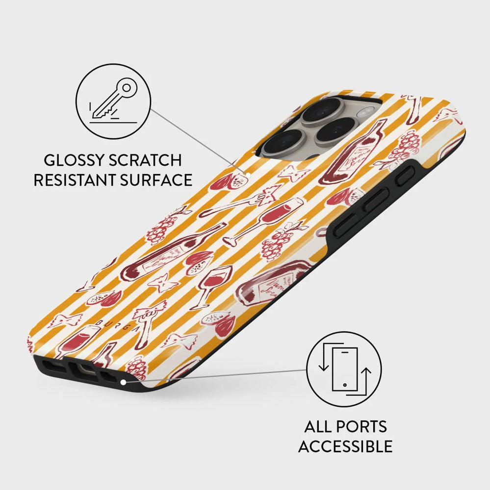iPhone 16 Pro Burga Tough Fashion Skal - MagSafe Kompatibel - Buona Sera