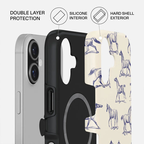 iPhone 17 Burga Tough Fashion Skal - MagSafe Kompatibel - Derby Race